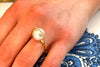South Sea Cultured Pearl & Diamond Ring -Assorted Metal Colors